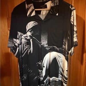 Neuw Black and White Graphic Men's Shirt